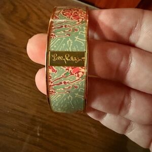 Lilly Pulitzer Pi Beta Phi print Gold and Floral Bangle